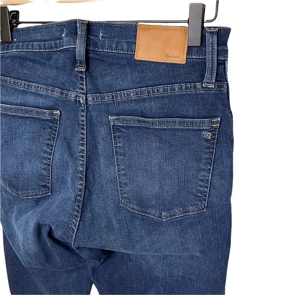 Madewell Jeans 10” High Rise Skinny Jeans Dark Wash Size 27 Style F4684 - Picture 8 of 12